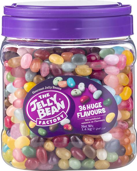 The Jelly Bean Factory 36 Gourmet Flavours 1,4 kg Jar | Gourmet Jelly Beans: Amazon.nl