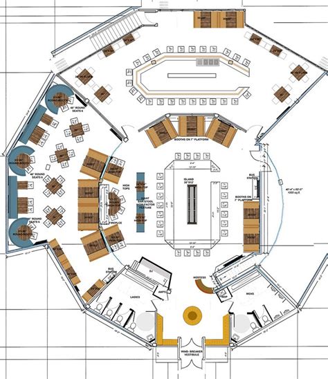 Restaurant's Floor Plan by Raymond Haldeman | Restaurant floor plan, Restaurant layout, Cafe ...