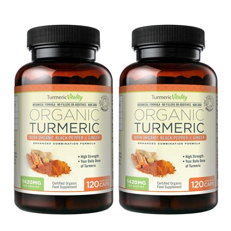 Organic Turmeric Capsules | Turmeric Capsules with Black Pepper - Turmeric Vitality UK