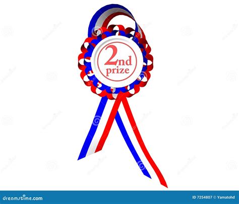 Second prize medal stock illustration. Illustration of place - 7254807