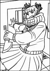 Himiko Toga With A Knife coloring Page sketch template