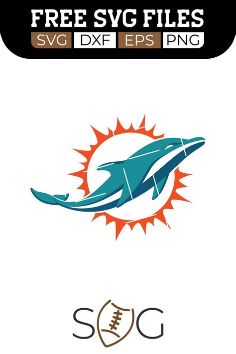 Miami Dolphins SVG Cut Files Free Download | FootballSVG.com