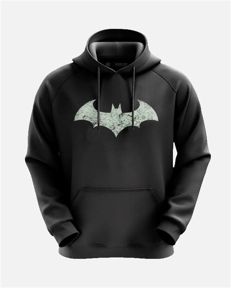 Batman Dark Knight Logo Glow in Dark Hooded Sweatshirt