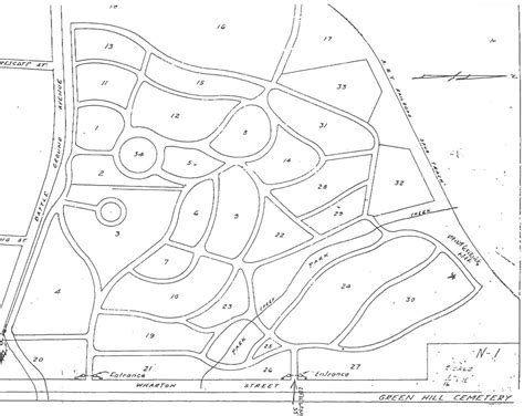 Green Hill Cemetery Map