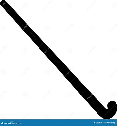 Field Hockey Stick stock vector. Illustration of isolated - 85851512