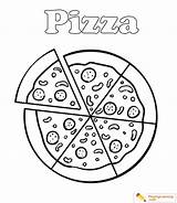 Pizza Coloring Page 12  Free sketch template