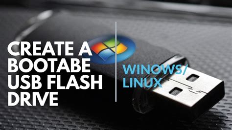 Create a Bootable USB Flash drive for Windows/Linux - YouTube