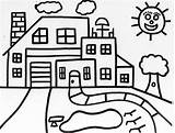 Printable House Coloring Pages sketch template