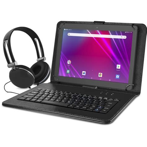 Ematic 10.1" EGQ239BD 16GB Tablet Bundle (Wi-Fi, Black)