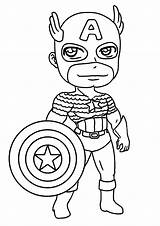 Captain America Head Coloring Pages sketch template