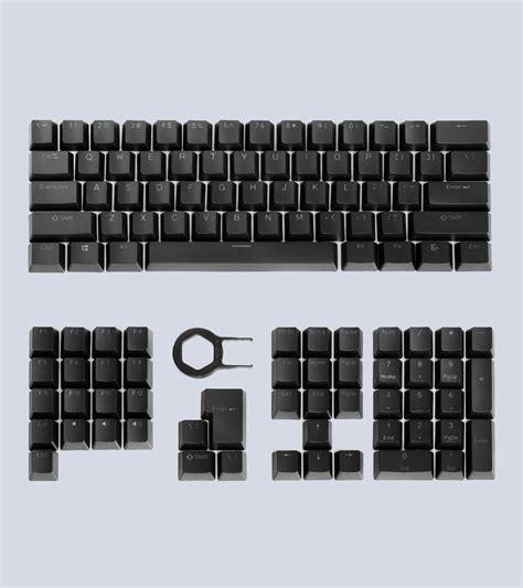 ://blank PBT double-shot shine-through keycaps | Carbon Black – Wooting ...