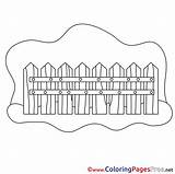 Fence Coloring Pages  Kidsuki sketch template