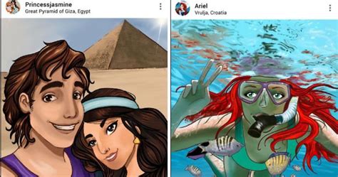 Talented Artist Creates Instagram Photos That Disney Princesses Would ...