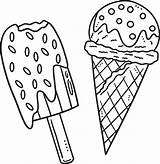 Ice Cream Isolated Coloring Page For Kids 21501654 Vector Art At Vecteezy sketch template
