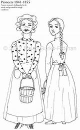 Pioneer Girl Coloring Page  Tedy Printable Activities sketch template