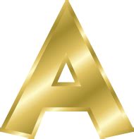 Download gold letter png - Free PNG Images | TOPpng
