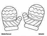 Mitten Coloring Pages  Home sketch template