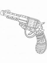 Gun coloring pages sketch template