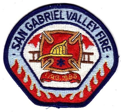 San Gabriel Fire, Organised 1906, Fire Patch. | San gabriel valley, Ems patch, Patches