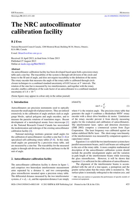 The NRC autocollimator calibration facility