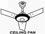 Ceiling Fan Coloring Pages sketch template