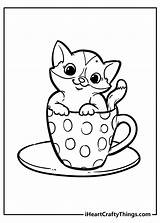 Cute Kitten Coloring Pages sketch template