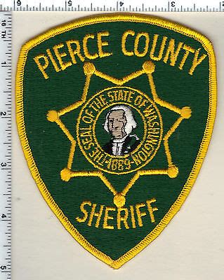 Pierce County Sheriff (Washington) 6th Issuer Shoulder Patch from 1992 | eBay