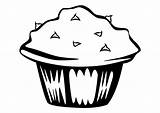 Coloring Page muffin  Free Printables Img 10249 sketch template