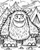 Yeti Coloring Pages Bring The Abominable Snowman To Life With Fun And  sketch template