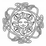 Litha  Sacred Wicca sketch template