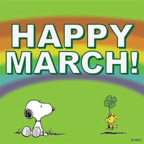 Pin by cynthiasotelo on months | Snoopy love, Happy march, Hello march