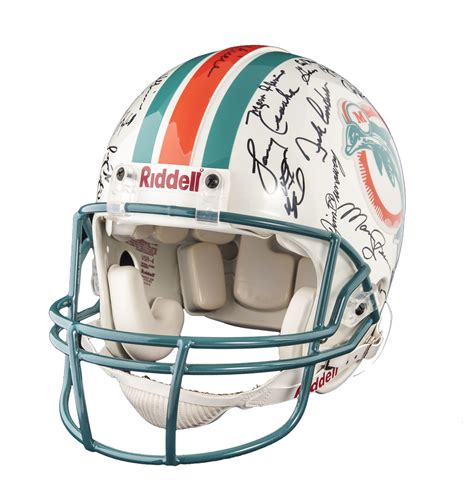 Lot Detail - 1972 Miami Dolphins Undefeated Season Team Signed Helmet With 42 Signatures