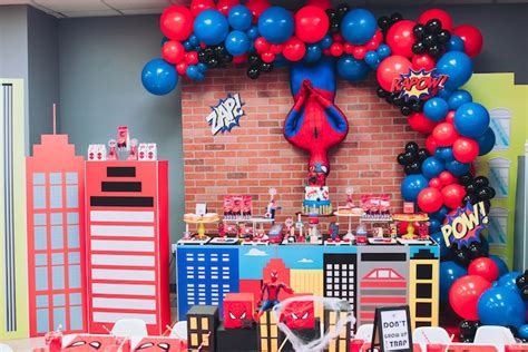 Kara's Party Ideas Spiderman Birthday Party | Kara's Party Ideas