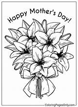 Flower Bouquet Coloring Sheet  Free Printable Pages sketch template