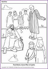 Printable Christian Coloring Pages Peter Heals The Blind Beggar sketch template
