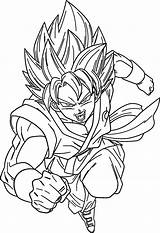 Dragon Ball Z Goku Coloring Sheets Pages sketch template