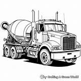 Cement Truck Coloring Pages  Free & Printable sketch template
