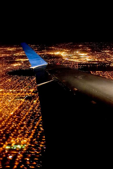 View from Airplane Coming in Low over Minneapolis at Night… | Flickr