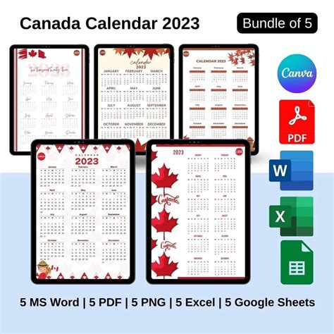 Looking to print your Canada calendar 2023 Template Printable? There's ...