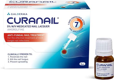 Buy CuranailFungal Nail 3ml with 5% Amorolfine, Once weekly application ...