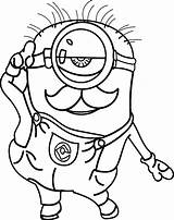 Minion Cute Coloring Page  Free Printable Pages sketch template