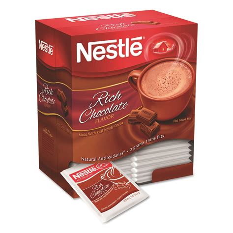 Nestle Hot Cocoa Mix, Rich Chocolate, .71oz, 50/Box