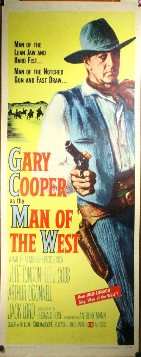 MAN OF THE WEST, Original Insert Western Movie Poster – Original Vintage Movie Posters