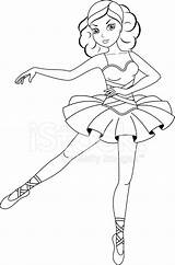 Free Ballerina Coloring Pages sketch template