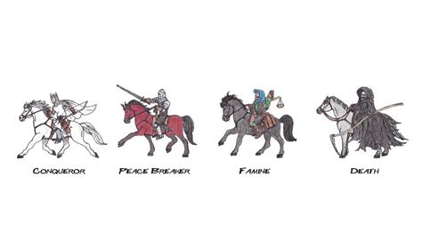 Four Horsemen of the Apocalypse from Revalations by ImNtDead on DeviantArt