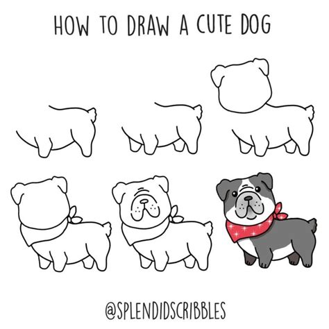 How to draw a Dog easy step by step - The Smart Wander