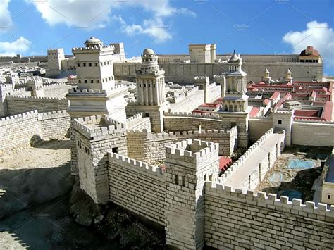 Citadel and Second Temple | Architecture Stock Photos ~ Creative Market