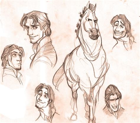 Tangled sketches by Zaelari on DeviantArt