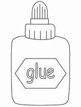 Glue Stick Coloring Page sketch template