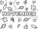 November Printable Coloring Pages sketch template